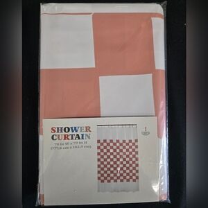 Target Bullseye Checkered Shower Curtain